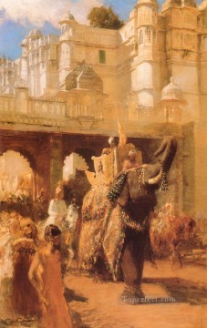エドウィン・ロード・ウィークス Painting - 王室の行列 ペルシャ人 エジプト人 インド人 エドウィン・ロード・ウィーク